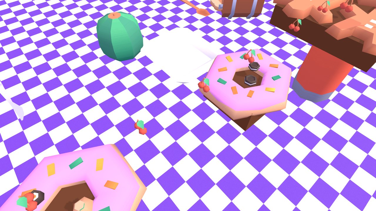 Sprinkled donuts in the candy shop